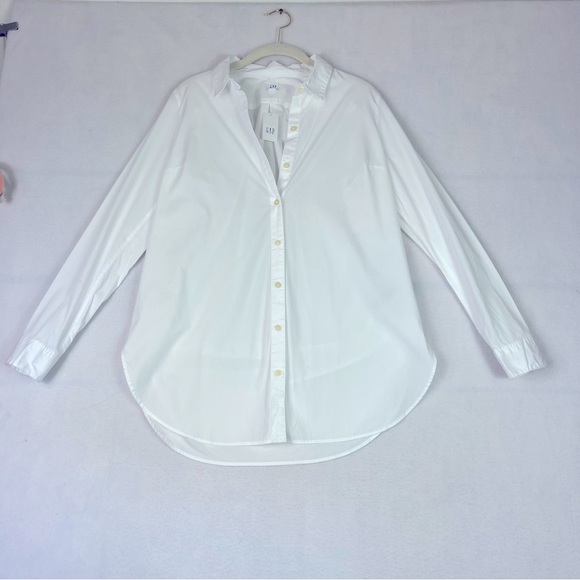 GAP Tops - Gap maternity tailored optic white button  down shirt  size: extra small NWT